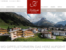 Tablet Screenshot of fernsicht-lech.at
